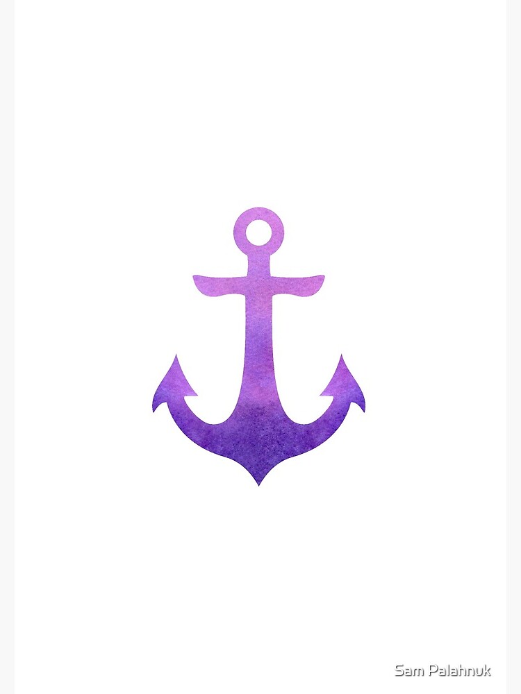 Purple Ombre Anchor by sampalahnukart