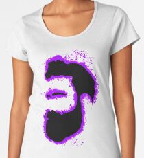 Man vector purple and black silhouette Women's Premium T-Shirt
