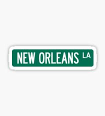 New Orleans Street Sign Sticker