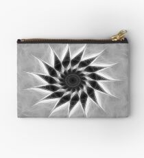 Gray Kaleidoscope Art 19 Studio Pouch