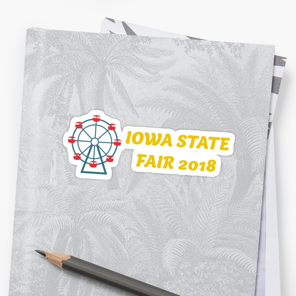 "Iowa State Fair" Sticker by jennvanh17 Redbubble