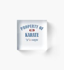Usa Karate Design Property Of Karate Design Acrylic Block