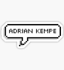 Adrian Kempe Speech Bubble Sticker