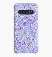 Purple Paisley Case/Skin for Samsung Galaxy