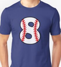 Number 8 Baseball #8 Unisex T-Shirt