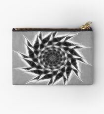 Gray Kaleidoscope Art 23 Studio Pouch