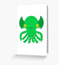 Cute Cthulhu Greeting Card