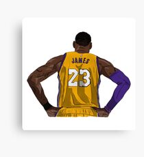 LA LeBron James Canvas Print