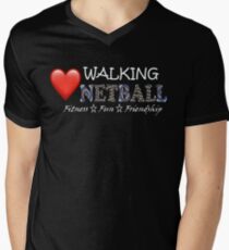 Love Walking Netball - theme Queensland Australia Men's V-Neck T-Shirt