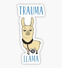 Trauma Llama Sticker