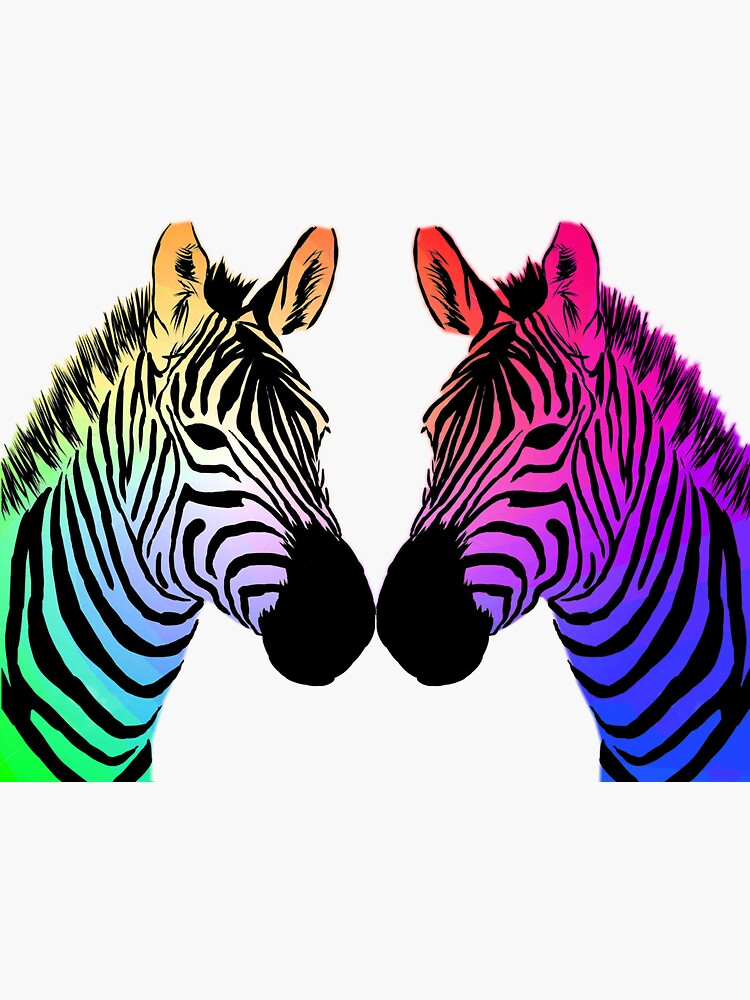 "Zebra love" Sticker by DiDiany Redbubble