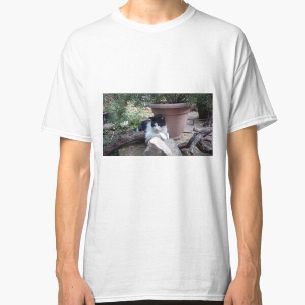 Katze Kitti im Garten Classic T-Shirt