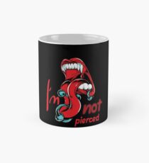 Look I'm Not Pierced Vintage Vampire Mug