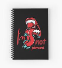Look I'm Not Pierced Vintage Vampire Spiral Notebook