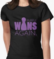 Purple Wins Again Women's Fitted T-Shirt