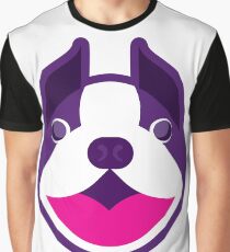 Happy Puppy Face Graphic T-Shirt