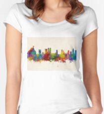 Rio de Janeiro Skyline Brazil Women's Fitted Scoop T-Shirt