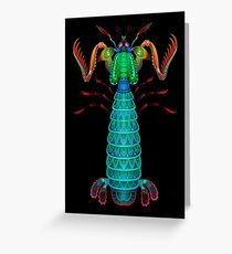 Decorative Mantis Shrimp Greeting Card