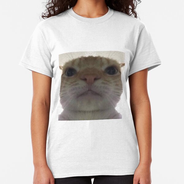 Cat Face Meme T Shirts Redbubble - rainbow barf face extension roblox rainbow meme on meme