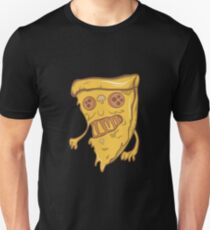 Funny Monster Zombie Pizza Scary Halloween Pizza Face Unisex T-Shirt