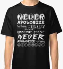 NERD PRIDE - White text Classic T-Shirt