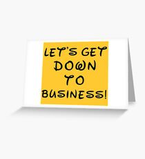 Let's get down to business! | Disney's Mulan Greeting Card
