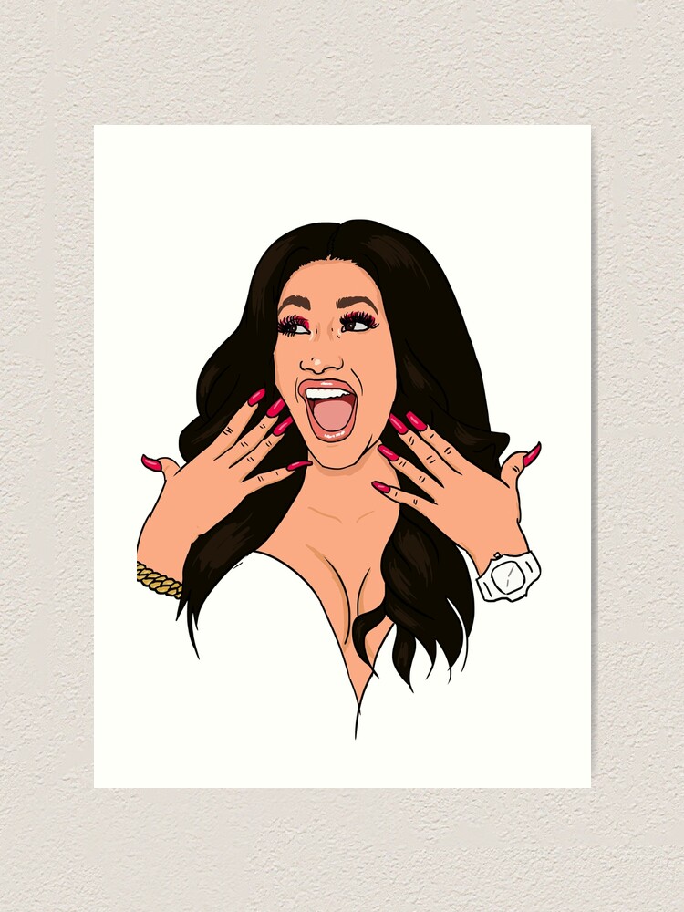 How To Draw Cardi B Step By Step At Drawing Tutorials