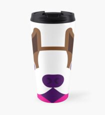 Happy Puppy Face Brownie Travel Mug