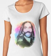 Jonathan Van Ness Regenbogen-Porträt Frauen Premium T-Shirts