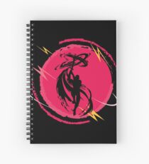 Ninja Shadow Warrior Fighter Fantasy Art Spiral Notebook