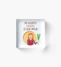 My garden is cool (she) Acrylic Block