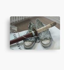 Sword n shoes Metal Print