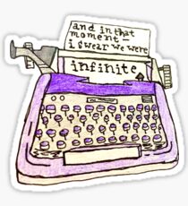 the perks of being a wallflower- typewriter Sticker