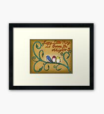 Three Little Birds Framed Print