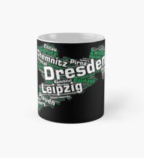 German State Saxony with Cities Mug
