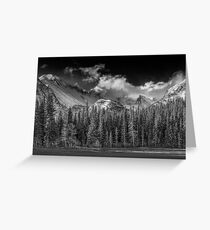 Moonlight Over the Rockies Greeting Card