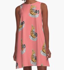 Muscular cat A-Line Dress