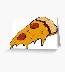 Drippy Pizza Greeting Card