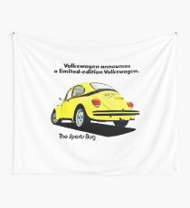 VOLKSWAGEN BEETLE SPORTS BUG Wall Tapestry