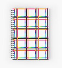 Rainbow Plaid Spiral Notebook