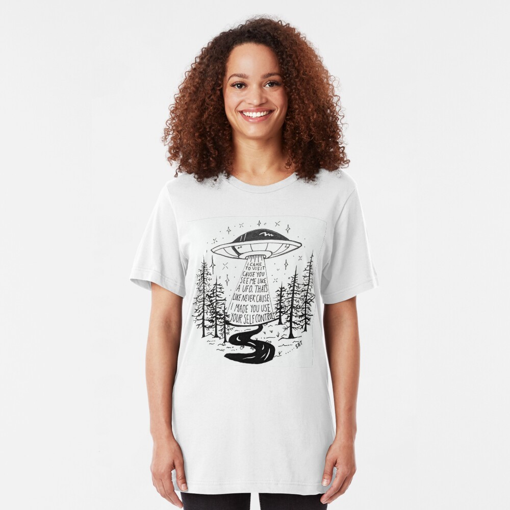 Frank Ocean Self Control hayillustrate Slim Fit T-Shirt