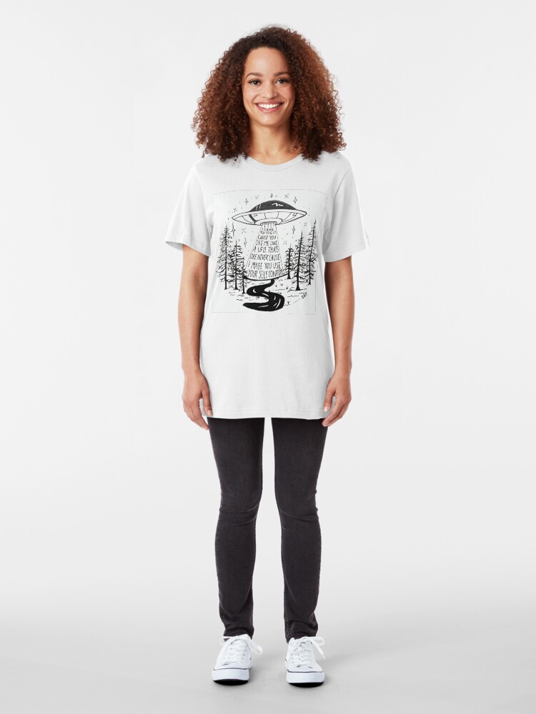 Alternate view of Frank Ocean Self Control hayillustrate Slim Fit T-Shirt