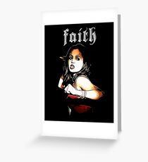 Faith The Vampire Slayer Greeting Card