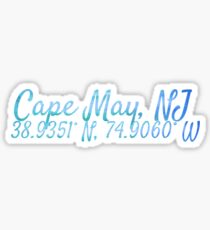 Cape may Sticker
