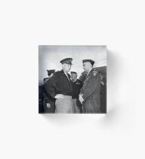 Eisenhower and General Lucius Clay - Berlin - 1945 Acrylic Block
