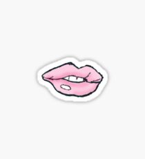 pink lips Sticker