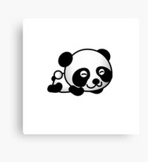 Cute Baby Panda Cub Canvas Print