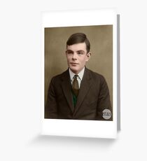 Alan Turing, 1927 - Colorized Greeting Card