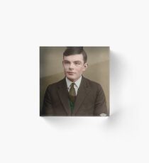 Alan Turing, 1927 - Colorized Acrylic Block