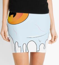 Melted Orange Eyeball Mini Skirt